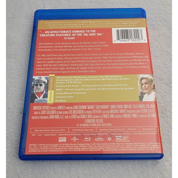 Shout! Factory Select Matinee Collectors Ed Blu-Ray with Slipcover Joe Dante OOP - Picture 12 of 14